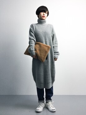 「MULLER（ミューラー）のアイテム」を使った、yukiさん（レディース・152cm）の冬コーディネート