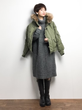 yukiさん(レディース・152cm)の冬コーディネート