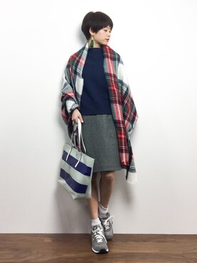 「YEVS（イーブス）のアイテム」を使った、yukiさん（レディース・152cm）の冬コーディネート