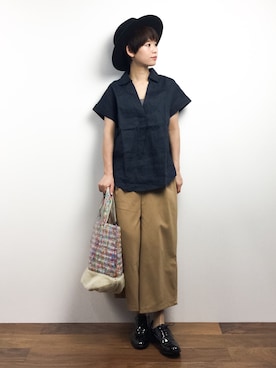 「クロップドパンツ」｜yukiさん（レディース・152cm）の冬コーディネート