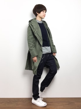 「春コート」｜yukiさん（レディース・152cm）の冬コーディネート