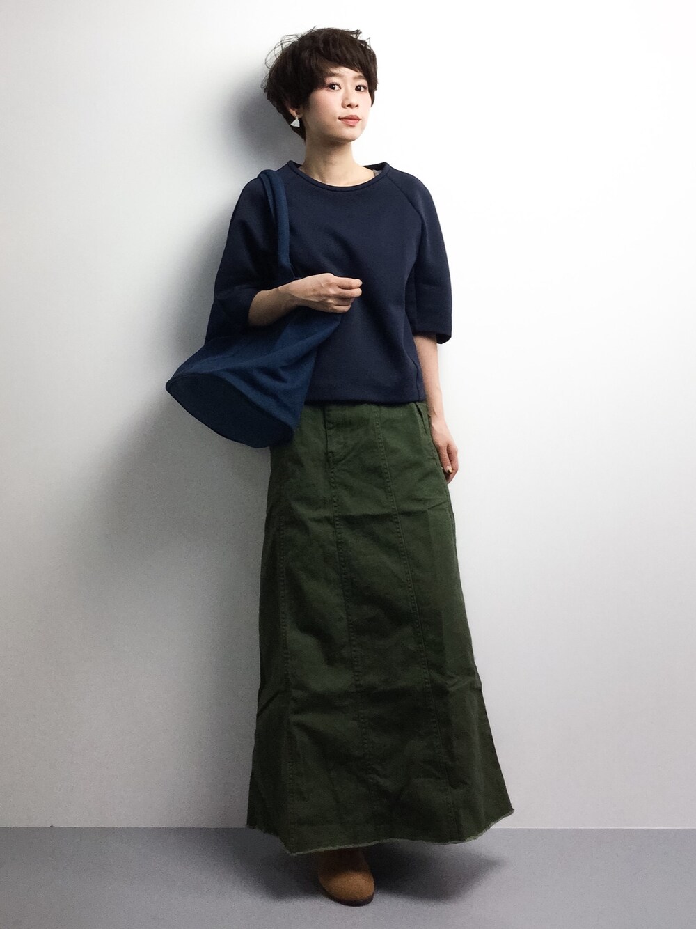 yukiさんの「綿ツイルマキシスカート（SEVENDAYS=SUNDAY）」を使ったコーディネート