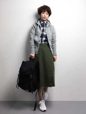 「chapter world（チャプターワールド）のアイテム（バックパック/リュック）」を使った、yukiさん（レディース・152cm）の冬コーディネート