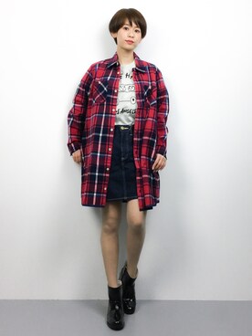 「BATHROOM（バスルーム）のアイテム」を使った、yukiさん（レディース・152cm）の春コーディネート