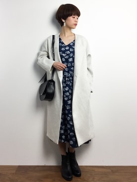 「春コート」｜yukiさん（レディース・152cm）の春コーディネート