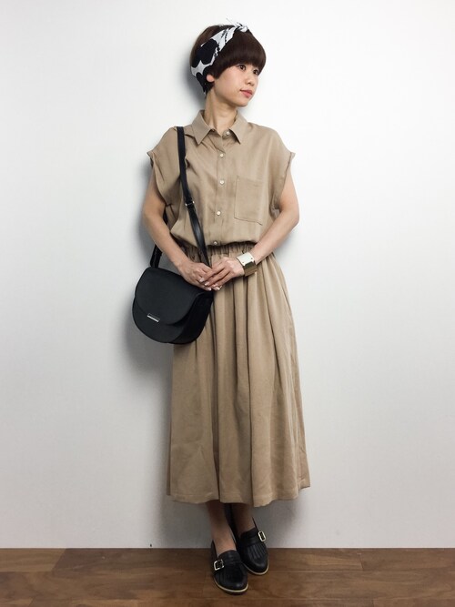 Yuki Zozotown Ienaのシャツワンピースを使ったコーディネート Wear Yuki Zozotown Ienaのシャツワンピースを使ったコーディネート Wear