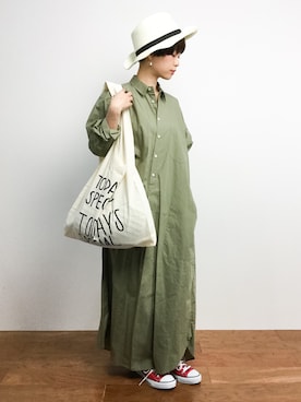 「CIBONE（シボネ）のアイテム」を使った、yukiさん（レディース・152cm）の春コーディネート