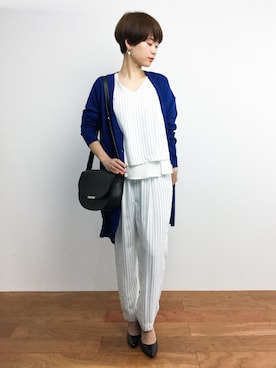 「INGNI（イング）のアイテム（つなぎ/オールインワン）」を使った、yukiさん（レディース・152cm）の春コーディネート