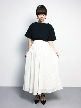「ILIMA（イリマ）のアイテム（パンプス）」を使った、yukiさん（レディース・152cm）の春コーディネート