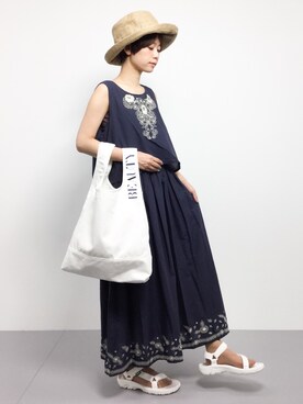 「INFIELDER DESIGN（インフィールダーデザイン）のアイテム」を使った、yukiさん（レディース・152cm）の春コーディネート