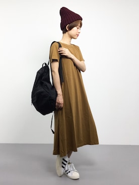 「45R（フォーティファイブアール）のアイテム（ワンピース/ドレス）」を使った、yukiさん（レディース・152cm）の春コーディネート