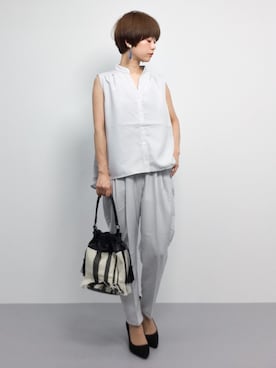 「152cm」｜「アイテム（オールインワン・サロペット）」を使った、yukiさん（レディース・152cm）の春コーディネート