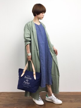 「152cm」｜「アイテム（その他アウター）」を使った、yukiさん（レディース・152cm）の夏コーディネート