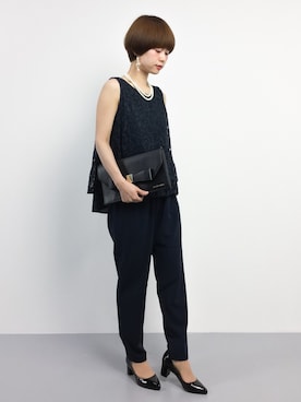 「152cm」｜「アイテム（オールインワン・サロペット）」を使った、yukiさん（レディース・152cm）の夏コーディネート