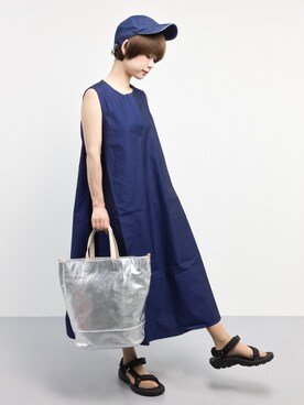 「シルバーバッグ」｜yukiさん（レディース・152cm）の夏コーディネート
