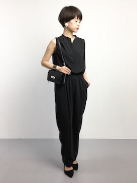 「FREAK'S STORE（フリークスストア）のアイテム（つなぎ/オールインワン）」を使った、yukiさん（レディース・152cm）の夏コーディネート