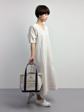 「LUCA/LADY LUCK LUCA（ルカ/レディラックルカ）のアイテム（ワンピース/ドレス）」を使った、yukiさん（レディース・152cm）の夏コーディネート