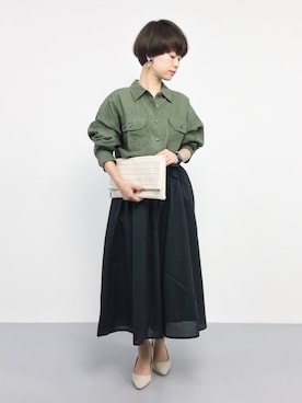 リネンシャツ のレディース人気ファッションコーディネート Wear