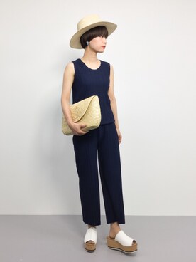 「Raisonne（レゾネ）のアイテム」を使った、yukiさん（レディース・152cm）の夏コーディネート