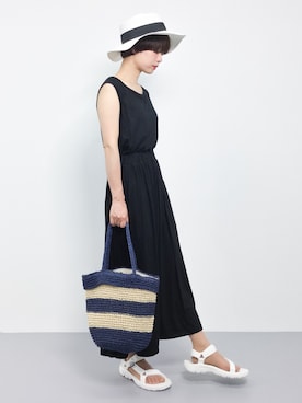 「SEVENDAYS=SUNDAY（セブンデイズサンデイ）のアイテム（帽子）」を使った、yukiさん（レディース・152cm）の夏コーディネート