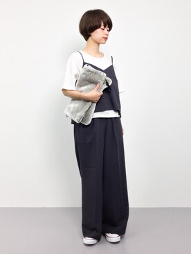 「A part by（アパートバイ）のアイテム（オールインワン・サロペット）」を使った、yukiさん（レディース・152cm）の夏コーディネート