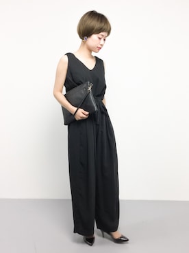 「URBAN RESEARCH ROSSO WOMEN（アーバンリサーチ　ロッソ）のアイテム（オールインワン・サロペット）」を使った、yukiさん（レディース・152cm）の夏コーディネート