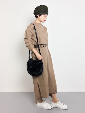 「Another Edition（アナザーエディション）のアイテム（ハンチング/ベレー帽）」を使った、yukiさん（レディース・152cm）の夏コーディネート