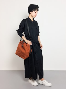 「ジャックパーセル」｜「アイテム（シャツワンピース）」を使った、yukiさん（レディース・152cm）の夏コーディネート
