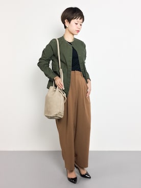 「JOHN SMEDLEY（ジョンスメドレー）のアイテム」を使った、yukiさん（レディース・152cm）の秋コーディネート