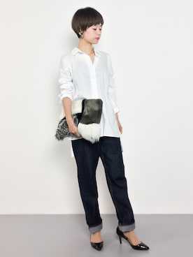 「VICKY（ビッキー）のアイテム（バッグ）」を使った、yukiさん（レディース・152cm）の秋コーディネート