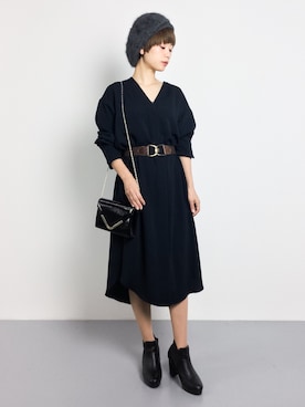 「RBS（アールビーエス）のアイテム（帽子）」を使った、yukiさん（レディース・152cm）の秋コーディネート