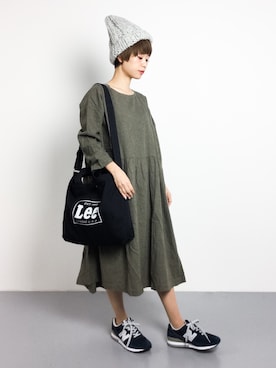 「ACNE（アクネ）のアイテム（帽子）」を使った、yukiさん（レディース・152cm）の秋コーディネート