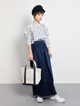 「UNTITLED（アンタイトル）のアイテム（キャスケット）」を使った、yukiさん（レディース・152cm）の秋コーディネート