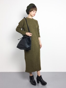 「rps（アールピーエス）のアイテム（ショルダーバッグ）」を使った、yukiさん（レディース・152cm）の秋コーディネート