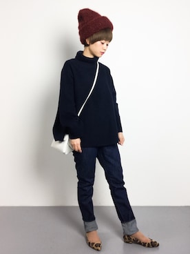 「テーパードデニム」｜yukiさん（レディース・152cm）の秋コーディネート