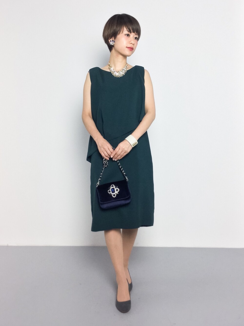 yukiさんの「ROSSO バックデザインドレス（URBAN RESEARCH ROSSO WOMEN）」を使ったコーディネート
