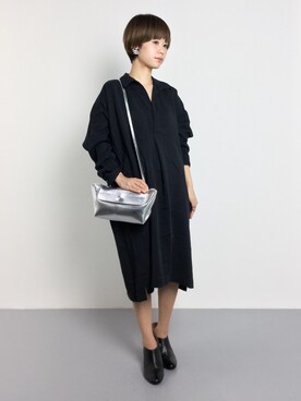 「シルバーバッグ」｜yukiさん（レディース・152cm）の秋コーディネート