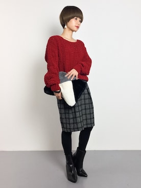 「Settimissimo（セッティミッシモ）のアイテム（バッグ）」を使った、yukiさん（レディース・152cm）の秋コーディネート