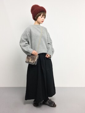 yukiさんの「かぐれ コットンギャザースカート」を使ったコーディネート