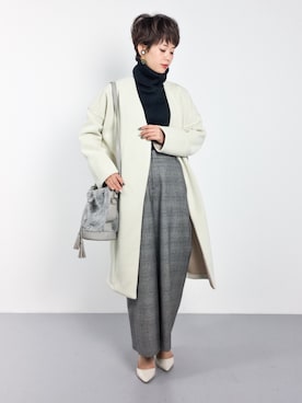 「STYLE DELI（スタイルデリ）のアイテム（その他アウター）」を使った、yukiさん（レディース・152cm）の秋コーディネート