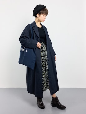 「coca（coca）（コカ）のアイテム（帽子）」を使った、yukiさん（レディース・152cm）の秋コーディネート