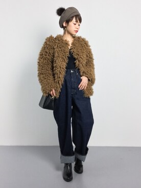 「SLY（スライ）のアイテム（その他アウター）」を使った、yukiさん（レディース・152cm）の秋コーディネート