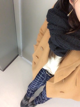 「オンオフ兼用」｜「アイテム（その他）」を使った、yUCHIさん（レディース・160cm）の冬コーディネート