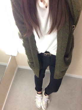 「H&M DIVIDED（エイチアンドエム　ディヴァイデッド）のアイテム（その他アウター）」を使った、yUCHIさん（レディース・160cm）の春コーディネート
