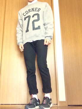 ポテチさん（メンズ・165cm）の春コーディネート