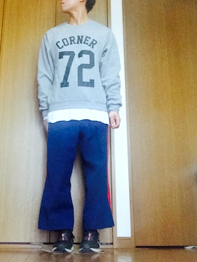 ポテチさん（メンズ・165cm）の春コーディネート