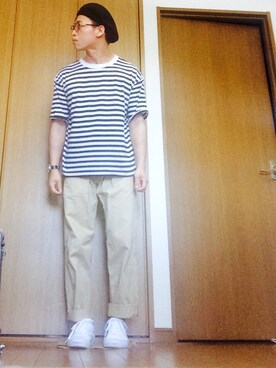 ポテチさん（メンズ・165cm）の春コーディネート