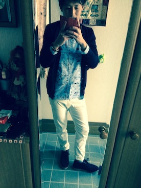 まつし〜。さん(メンズ・180cm)の春コーディネート