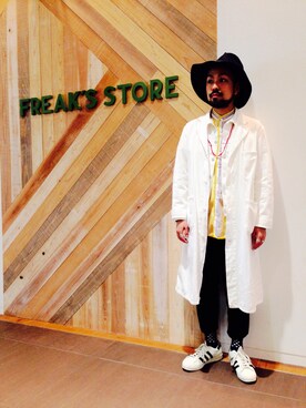 「ショップコート」｜「アイテム（デニムジャケット）」を使った、【FREAK'S STORE】 オオヌキさん（メンズ・170cm）の春コーディネート