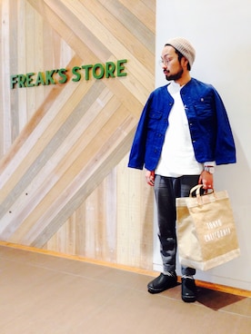 「トロエントープ」｜「アイテム（ジャケット/アウター）」を使った、【FREAK'S STORE】 オオヌキさん（メンズ・170cm）の春コーディネート